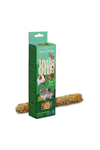 Little One أعواد طعام خالية من الحبوب من جرين فالي مع أعشاب وزهور، مكافأة للح...