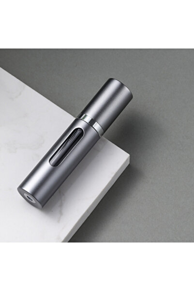 Choice3 زجاجة عطر قابلة لإعادة التعبئة سعة 5 مل، لون رمادي فاتح، مزودة بمضخة ...