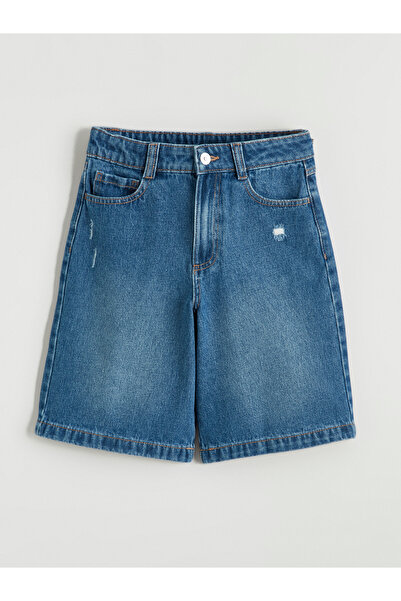 LC Waikiki Distressed Denim Shorts for Girls