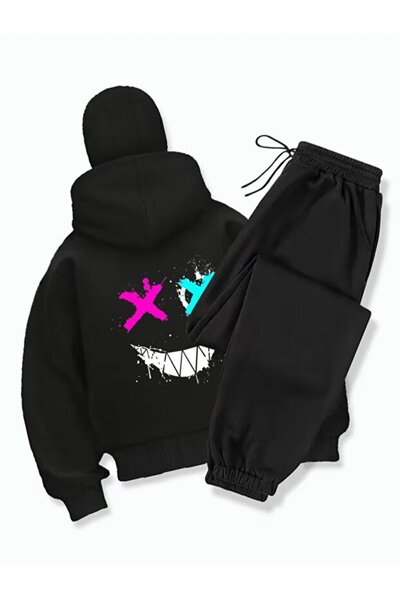 EFFRENATU Kar Maskeli Ninja Unisex Sweatshirt Hırka 3iplik kalın polar