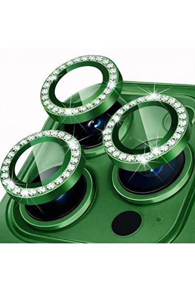 Coverzone Shiny Stone Green Special Design Camera Lens Protector Compatible w...