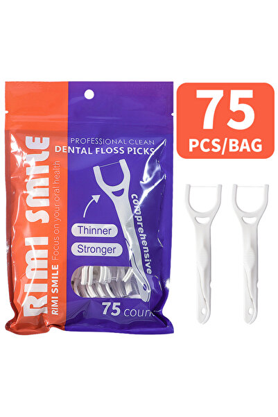 Choice1 75 قطعة/كيس خيط تنظيف الأسنان الخلفي - خيط تنظيف الأسنان للعناية بالفم
