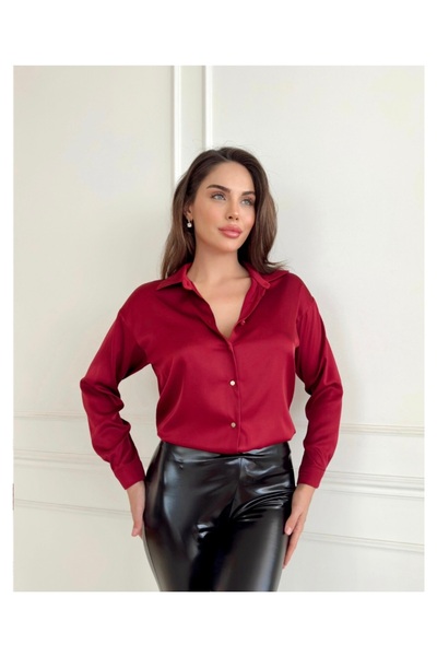 Müge Butik Premium kalite saten gömlek