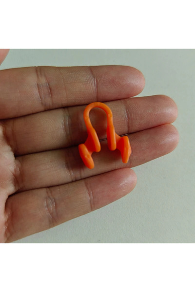 Choice مشبك أنف سيليكون برتقالي اللون، قطعة واحدة، مضاد للشخير، موسع للأنف، ي...