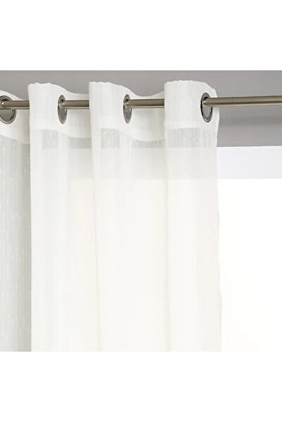 Zentrada Premium fine taffeta curtain, Elegant white, 140 × 240 cm