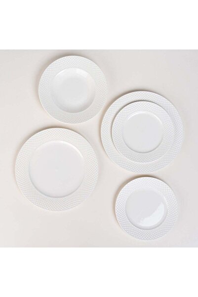 Generic La Mesa White Porcelain 18 pc Dinner Set