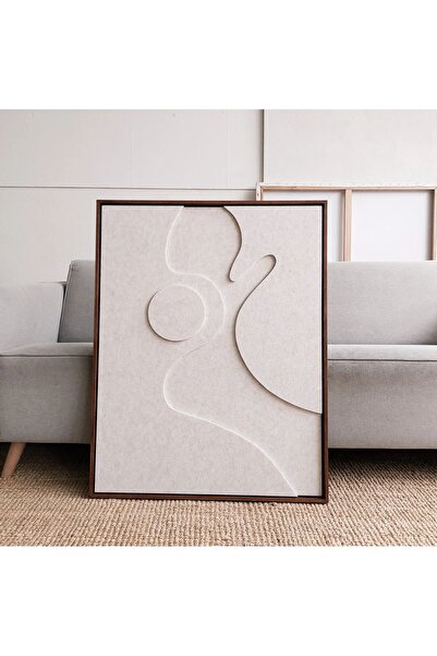 ASTRA STUDIO Dokulu Tablo 3 Boyutlu Tablo Alçı Tablo İskandinav Tablo Minimal...