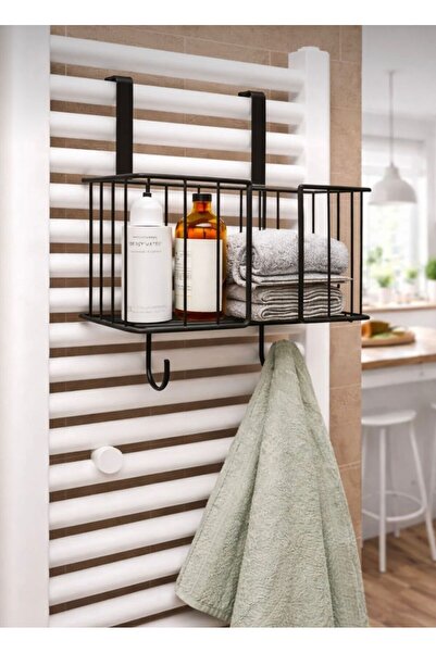 ALSİ HOME Havlupan Düzenleyici Askılı Kancalı Dikdörtgen Banyo Organizeri