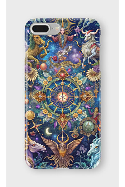 lelia حافظة هاتف شفافة مطبوعة متوافقة مع آيفون 8 بلس |   مجموعة: زودياك ميوس ...