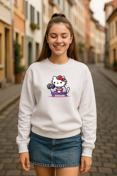 BLITZIST Humorous Printed Design 3 Thread Non-Fleece Sweatshirt for Gym Fitness (S/M-M/L)
