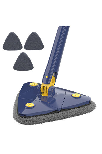 NO BRAND Mop cu cap reglabil, rotire 360 grade, rezerva inclusa triunghiular,