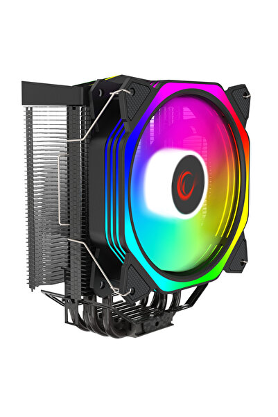 Rampage OCTAGON C50 Siyah 57CFM 1800RPM 12cm ARGB AM5/LGA1700 Ventilator CPU ...