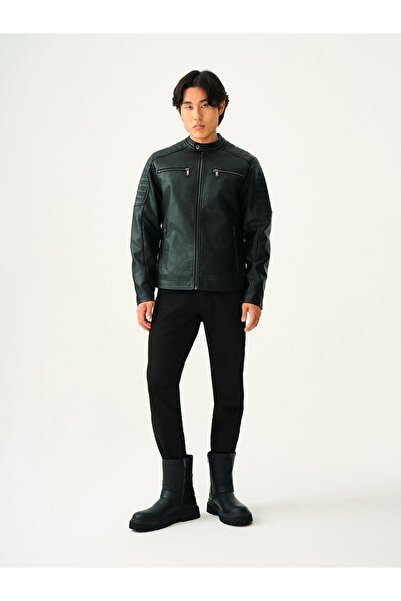 Loft Erkek Black Deri Mont LF2033245