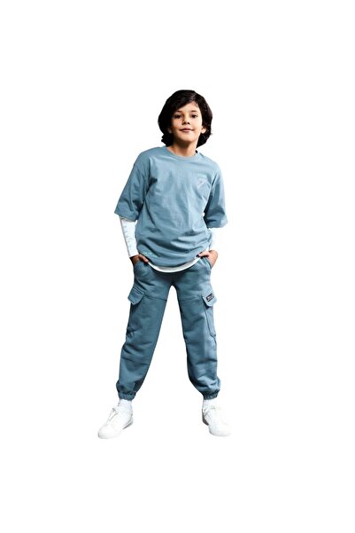 DeFacto Boy's Tracksuit Bottom G6152A8/Be455 Blue