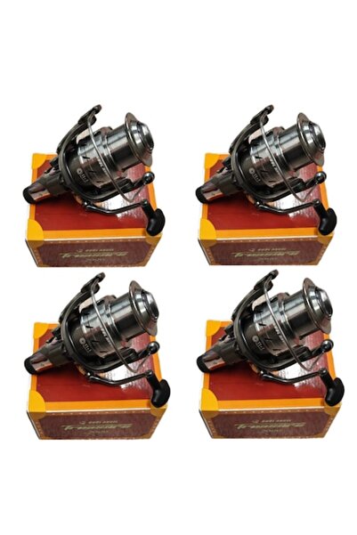 Cool Angel Set de 4 mulinete Treasure Tambur 7000 cu Baitrunner,12 Rulmenti