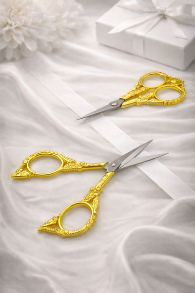 ZEYMERADE Foarfece pentru cusut, broderie, cu detaliu de pasăre, cu deschider...