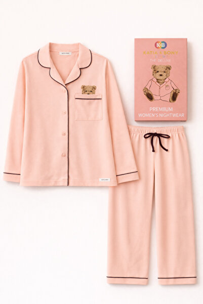 Katia&Bony Women's Teddy Printed Premium Boxed Pajama Set