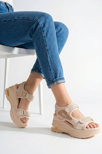 Solo Bag Γυναικεία Μπεζ καθημερινή ορθοπεδική σόλα, άνετα, εργονομικά, ελαφρι...