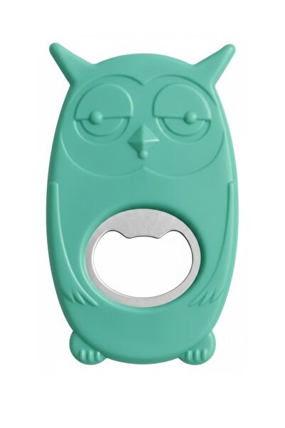 Tiesa Home فتاحة زجاجات الغازات والصودا بمقبض بلاستيكي على شكل بومة مع مغناطيس