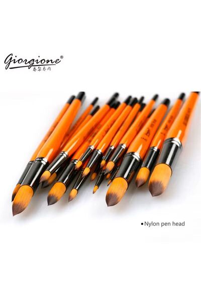 GİORGİONE 1010 seri Yuvarlak Uçlu Fırça No:24 akrilik,guaj,yağlı boyaya uygun...