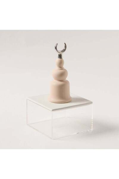 Generic Homez La Mesa Light Pink Acrylic Decorative Box with Silver Crescent