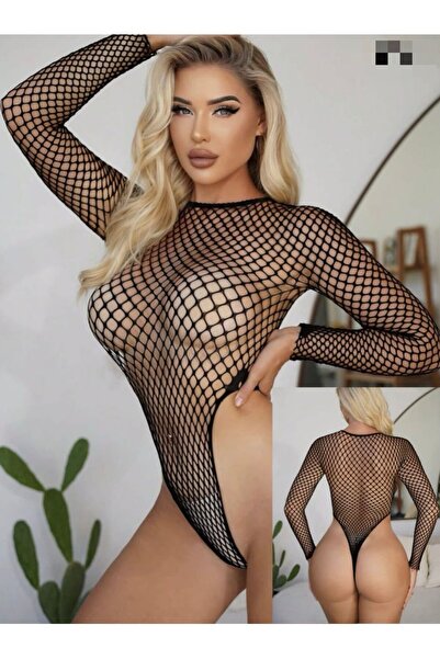 fantazi gece taşlı bodysuit