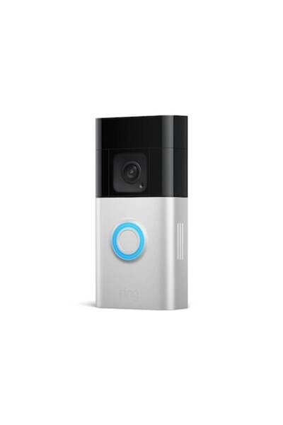 Ring Doorbell (2024), Wireless Doorbell - Full Surface Video, Live View, Silver