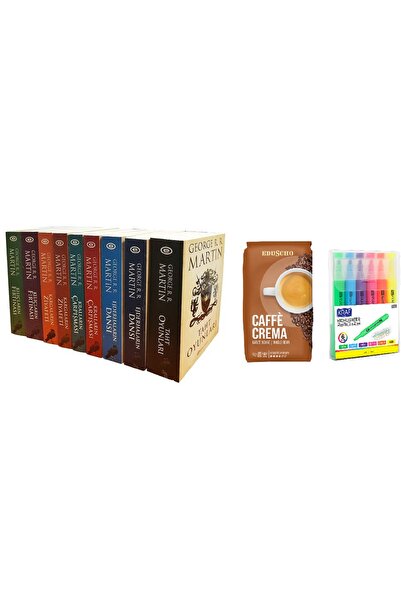 Epsilon Yayınevi Taht Oyunları Kitap Set ( Çekirdek Kahve+Kalem SET HDY )