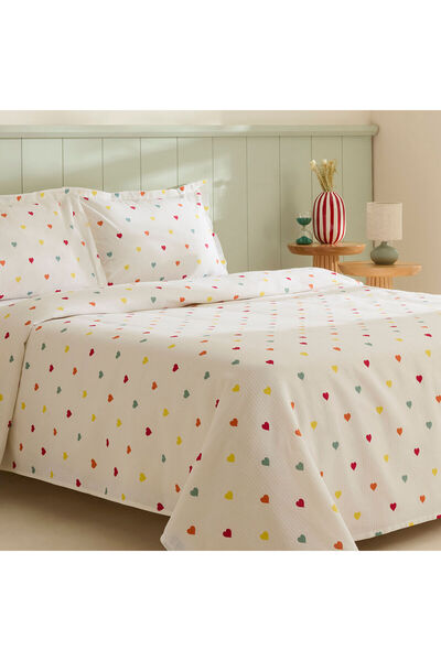 Karaca Home Amour %100 Pamuk Çift Kişilik Pike Takımı Multicolour