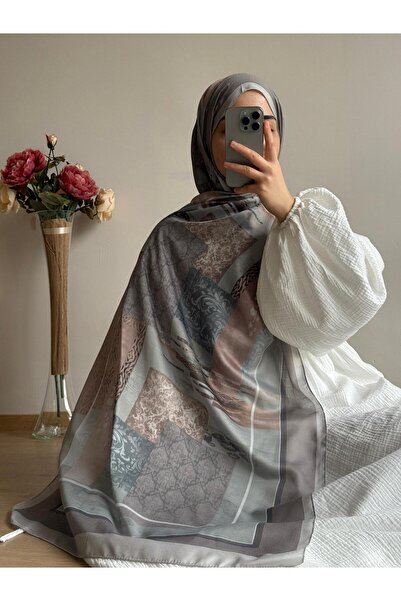 Qalortex Scarf Etro Pattern Shawl-Mink