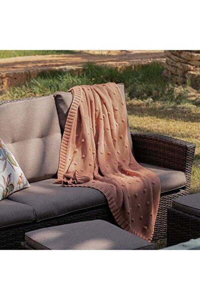 Generic Cottage 100% Cotton Knitted Throw