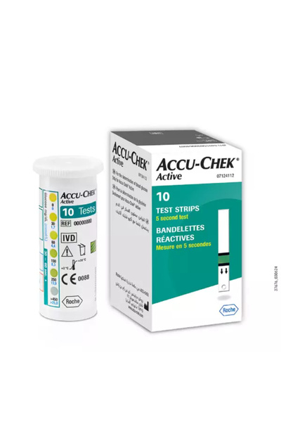 Accu Chek STRP-50 GLUCOMETER Active Testing Device