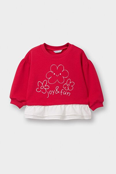 DeFacto Baby Girl Sweat G7417A5/Rd345 Red