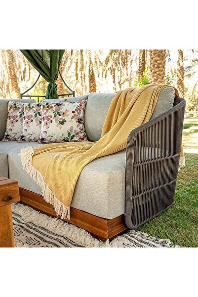 Generic Cottage 100% Cotton Knitted Throw