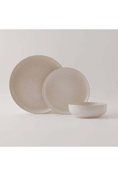 Generic La Mesa Stoneware 12Pcs Dinner Set, Cream