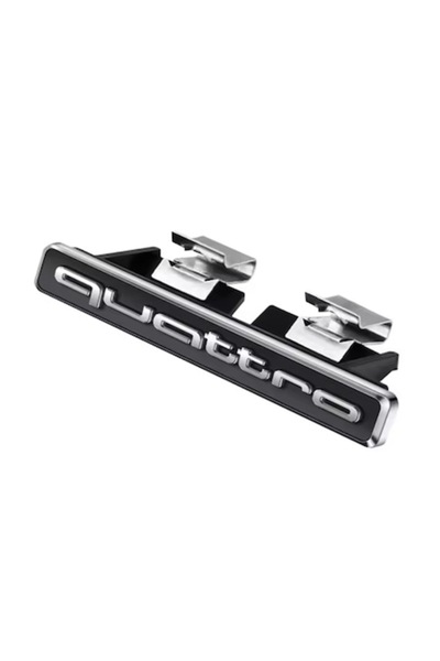 Audi Grilă față Audi Quattro, neagră cu crom
