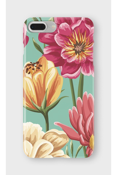 lelia حافظة هاتف شفافة مطبوعة متوافقة مع iPhone 6/6S Plus |   مجموعة فلورالوك...