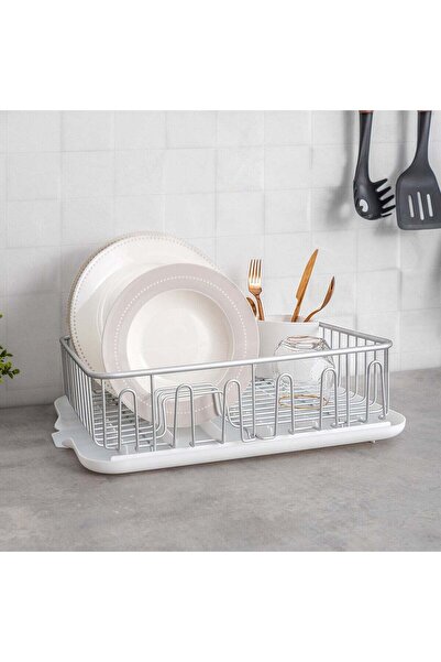 Generic Alberto Silver Aluminum Dish Rack