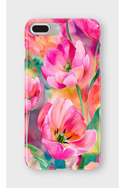 lelia حافظة هاتف شفافة مطبوعة متوافقة مع آيفون 7 بلس |   مجموعة منتجات باستيل...