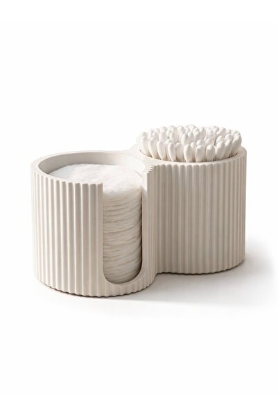 Generic Brand Cotton & Cotton Swab Organizer – Modern Dual Compartment Bathro...