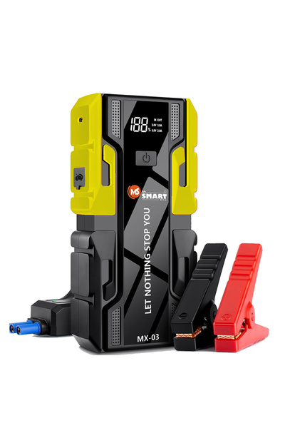 MR.SMART F.T.C Jump Starter, 10000mAh, 12V Battery Booster with LED Light, Ty...