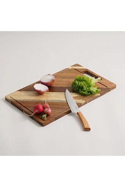 Generic ALBERTO Rectangular Carbonized Bamboo Cutting Board 50*30*2Cm, Brown