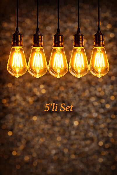 ZMR LUMIXA 4W 2700K RUSTİK AMPUL AMBER 5 ADET