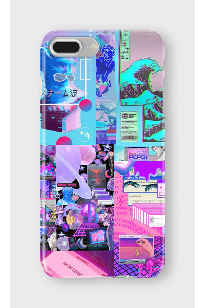 lelia حافظة هاتف شفافة مطبوعة متوافقة مع آيفون 7 بلس |   المجموعة: نيون دريم ...