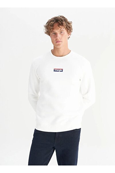 WRANGLER Pamuklu Regular Fit Normal Kesim Bisiklet Yaka Logo Detaylı Sweatshirt