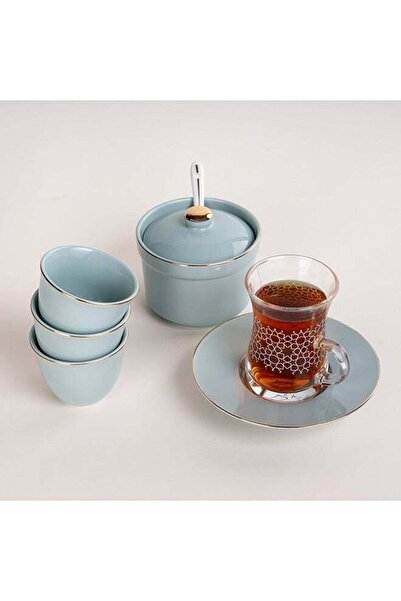Generic Dallaty 20 Pcs Porcelain Tea & Saucer & Cups Set Basic Design