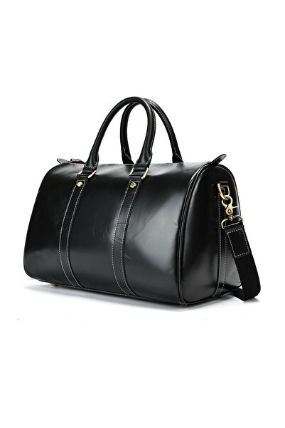 Busy Lady&Gentleman Genuine leather bag, Meta, Oil Black