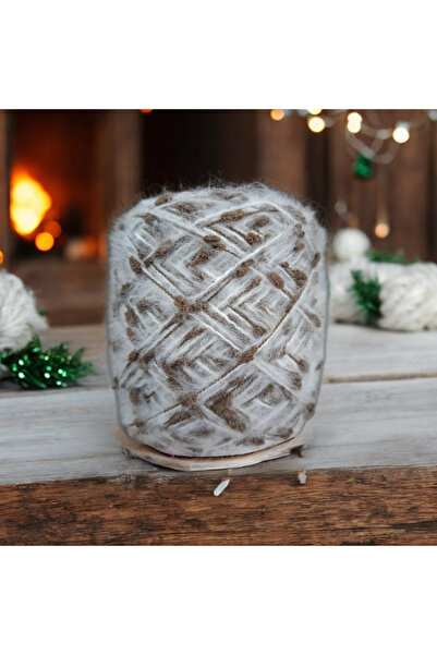 Kırlangıç Moher Mohair & Pompom Blend Design Hand Knitting Yarn 130 Gr