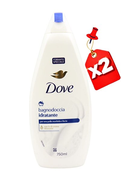 Dove SHOWER GEL 750ML Moisturizing X2 PCS