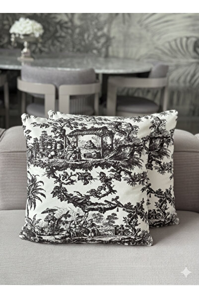 Skhome Double Sided Villagers Decorative Throw Pillow Cover 1 Piece 43X43 (Pl...